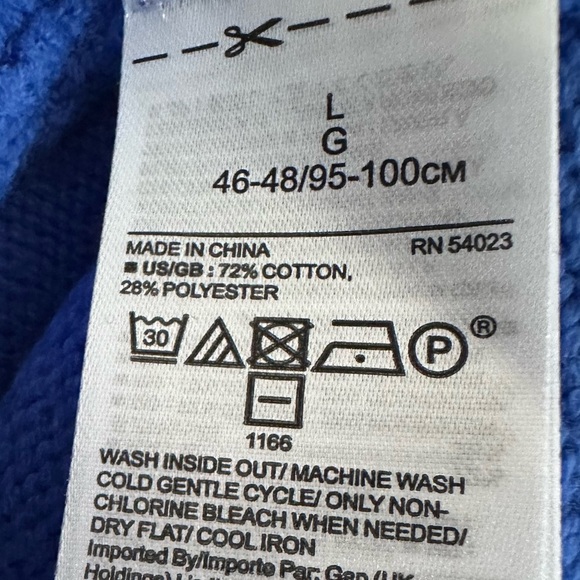 Banana Republic Crewneck Pullover Sweater Supersoft Cotton Cornflower Blue LG - Picture 6 of 9